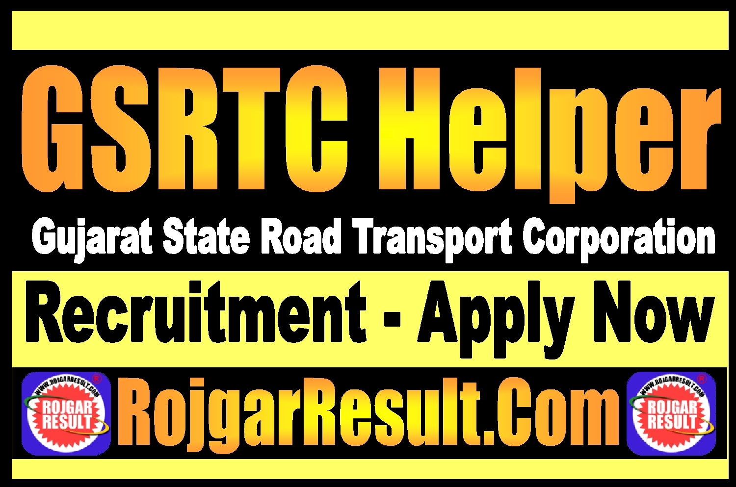 GSRTC Helper Recruitment 2026