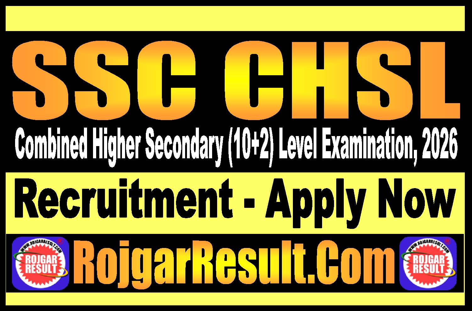 SSC CHSL 10+2 Recruitment 2026
